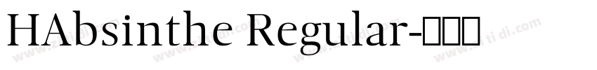 HAbsinthe Regular字体转换